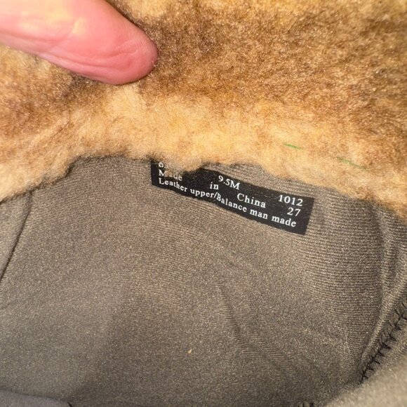 Clarks Andes Fortune Boots Womens 9.5 Gray Suede Leather Side Zip Fleece Lined - Picture 7 of 8